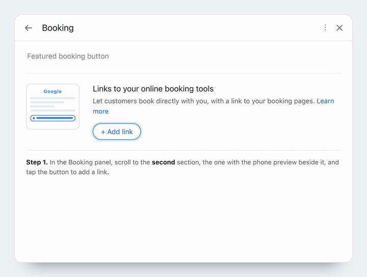 Where the link goes, and where it ends up on your listing.