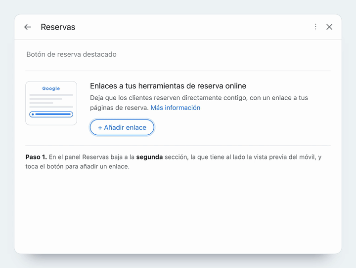 Adónde va el enlace, y dónde acaba en tu ficha.