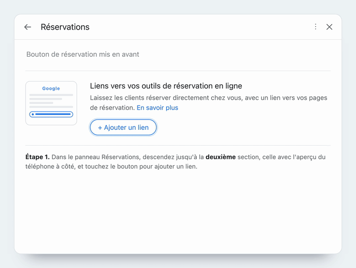 Où va le lien, et où il aboutit sur votre fiche.